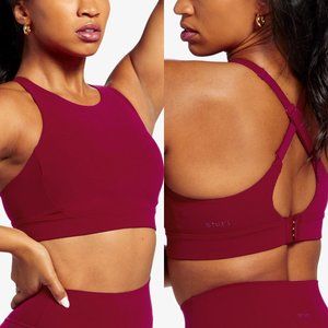 NWT stori. endurance sports Bra currant red size 2 XS